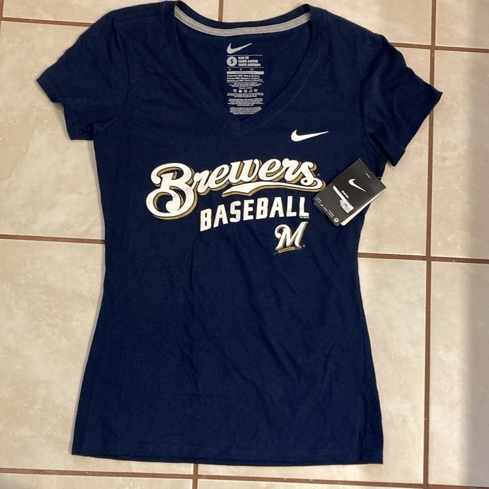 NWT Nike Brewers Baseball Shirt - Picture 8 of 8